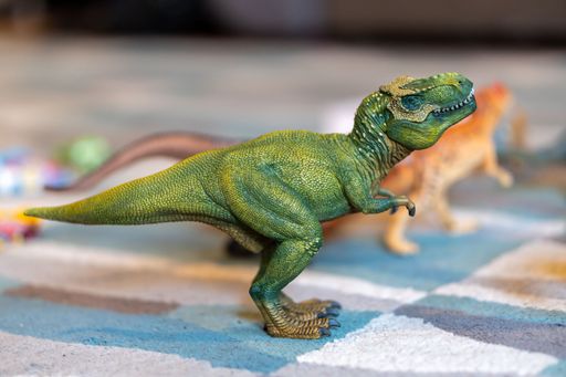 A Schleich brand Tyrannosaurus Rex toy model dinosaur figurine