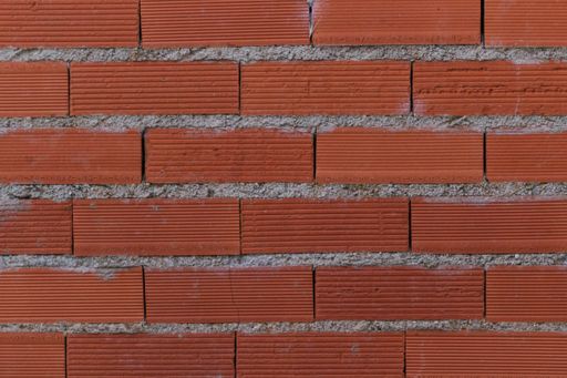 A closeup shot of a red brick wall for a background