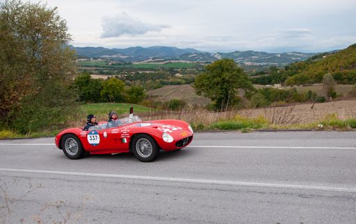 MASERATI 150S on an old racing car in rally Mille Miglia 2020