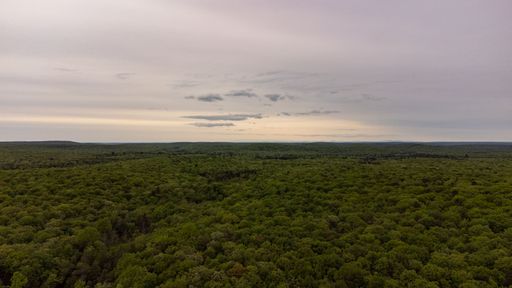 A cloudy sunset in the Poconos in Northeast Pennsylvania