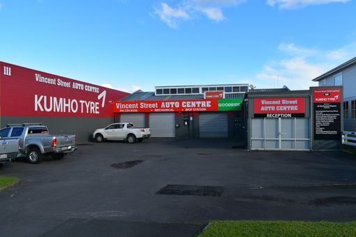 Auckland / New Zealand - July 11 2020: View of Vincent Street Auto Centre in Howick industrial zone