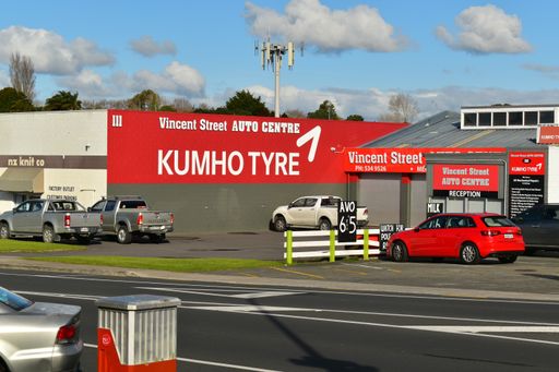 Auckland / New Zealand - July 11 2020: View of Vincent Street Auto Centre in Howick industrial zone