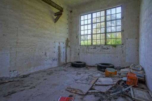 Abandoned Old Ruined Industrial Plant in Veneto Italy