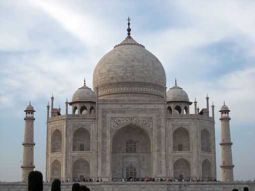 Front Shot of Taj Mahal from Agra, India