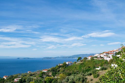 Travel destination for holidays in Greece, Skopelos island, Glossa village