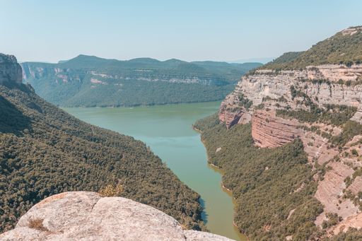A breathtaking shot of the Morro de la Abeja viewpoint in Tavertet, Catalonia, Spain