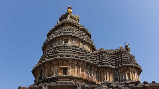 The Beautiful View of Sri Vidya Shankara Temple, Sringeri, Karnataka, India