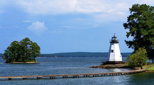 A beautiful shot of the Children's Harbor at Lake Martin
