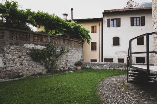 view of the village of Venzone in Udine in Friuli Venezia Giulia