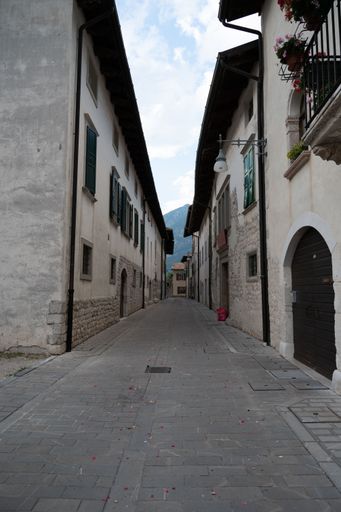 Italy July 2022: view of Venzone village in Fiuli Venezia Giulia Region in the province of Udine