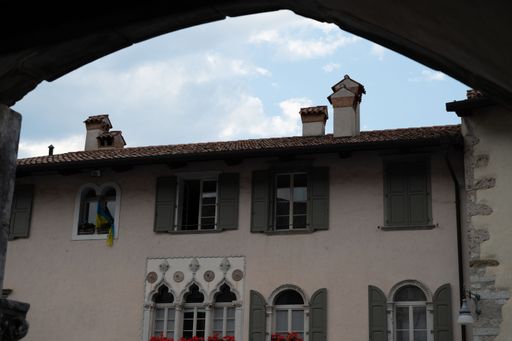 view of the village of Venzone in Udine in Friuli Venezia Giulia