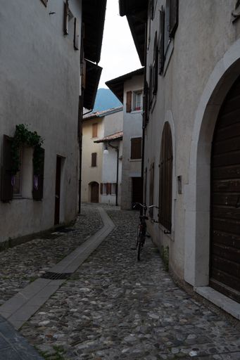view of the village of Venzone in Udine in Friuli Venezia Giulia