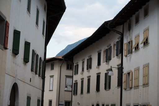 view of the village of Venzone in Udine in Friuli Venezia Giulia