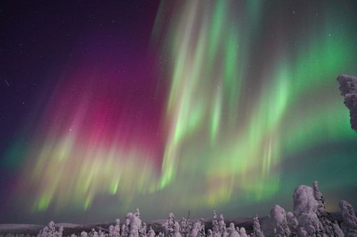 A breathtaking view of Aurora in Alaska