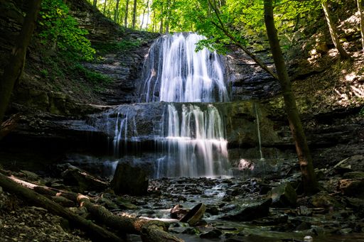 A beautiful view of Sherman Falls in Canada
