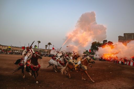 The ancient tradition of the Berber people - Fantasy show in Morocco