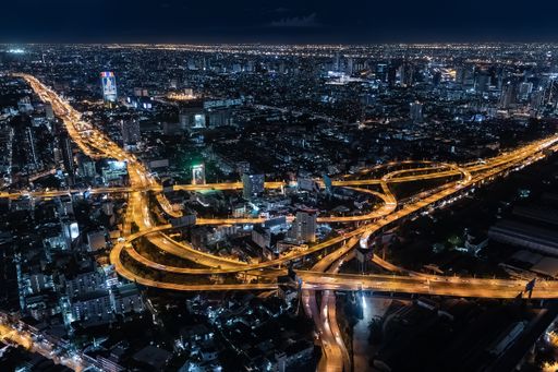 City view from Bayoke Tower in Bangkok