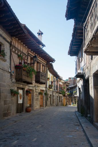 A beautiful street with no people at Cuevas del Valle