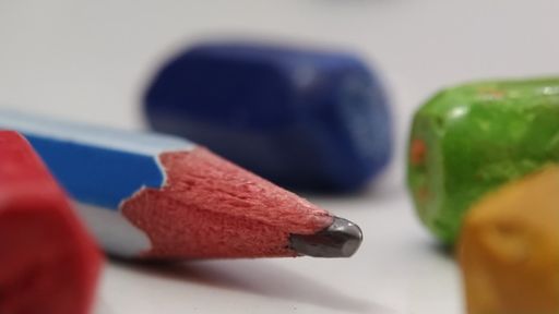A close up of a pencil