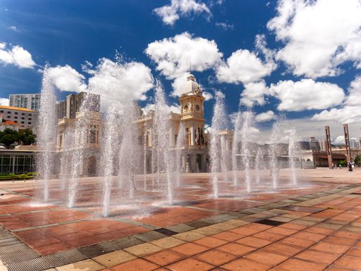 Important central square of the city of Belo Horizonte, stage of numerous public demonstrations.