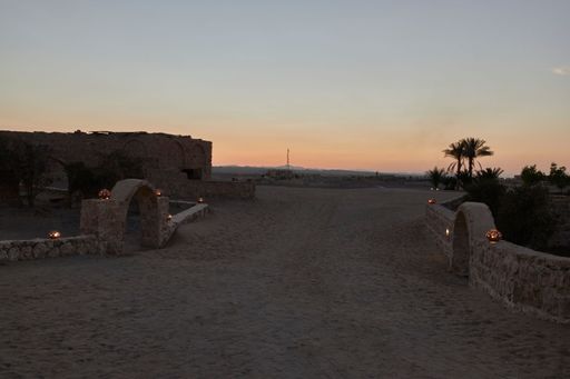 A beautiful view of houses in Marsa Alam town, Egypt