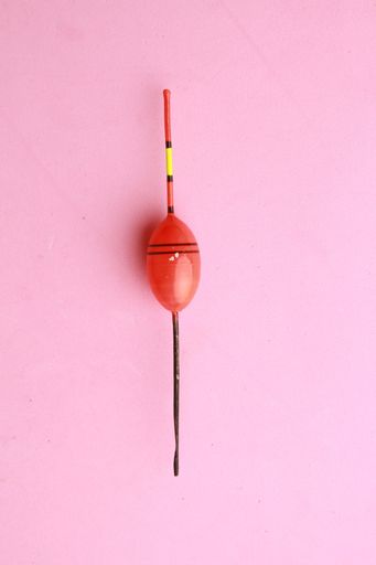 A closeup shot of ball or cork, for fishing with rod