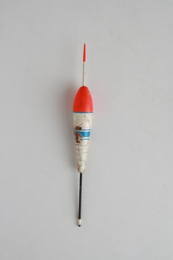 A closeup shot of the fishing lure isolated on a white background