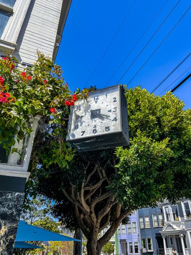The 4:20 clock on the corner of Haight Ashbury, San Francisco