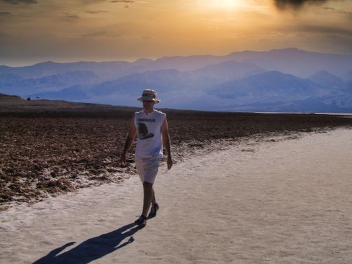 People in Death Valley National Park. California.USA.