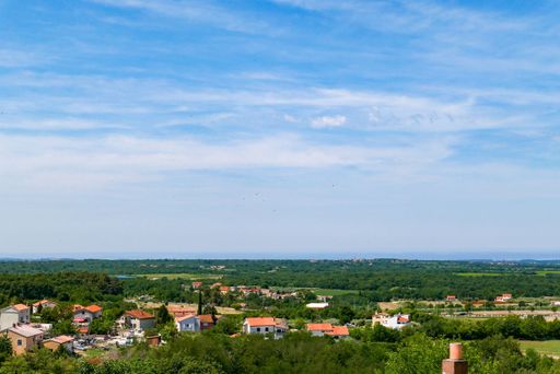 A beautiful landscape of Visnjan in greenery on a sunny day