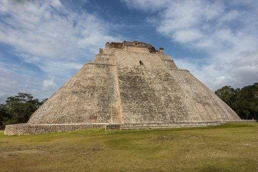Mayan Pyramid of the Magician (spanish: Piramide del adivino) is the tallest structure in ancient city of Uxmal in Mexico.