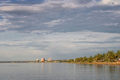 A beautiful seascape on Matanzas bay in Cuba
