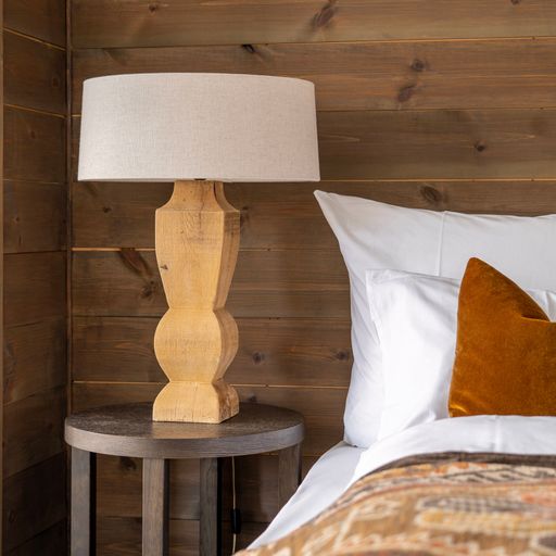 A beautiful shot of modern bedroom interior