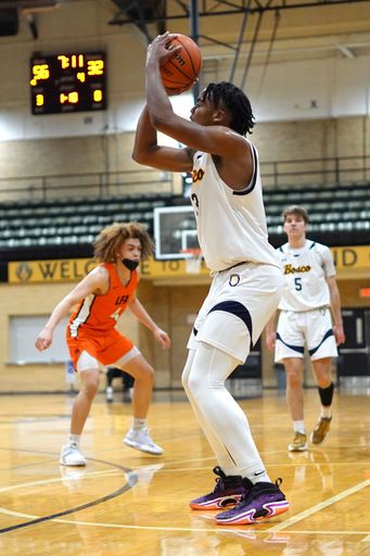 A basketball game between Bosco vs Lake Forest Academy in Hammond, USA