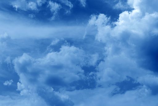 A beautiful cloudscape on a blue sky background