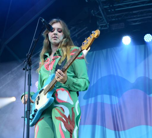 First Aid Kit, folk duo and sisters Johanna and Klara Soderberg, in performance at Bristol Sounds, Lloyds Amphitheatre, Bristol. June 26 2022