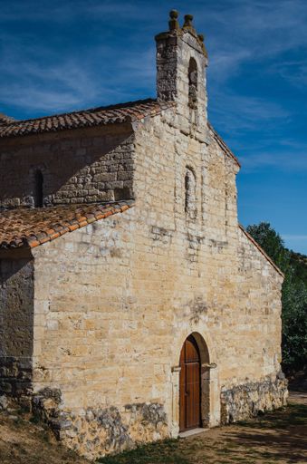 Vertical shot of the hermitage of Nuestra Senora de la Anunciada, located in Uruena, Spain during day