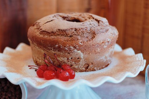 A homemade sweet dessert with fresh berries on a plate