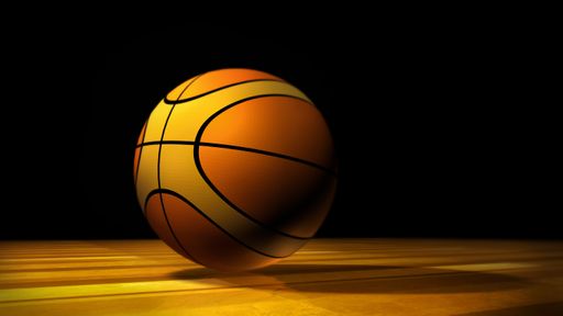 A simple illustration of a basketball