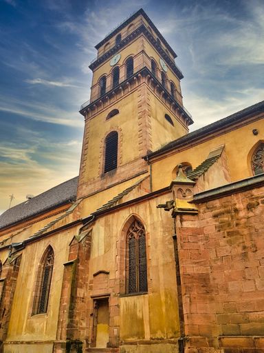 Beautiful church in north of France near of Germany.
