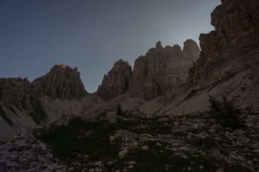 The beautiful stone formations of Campanile di Val Montanaia, Friuli Venezia Giulia, Italy