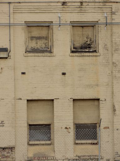 An old abandoned building window side