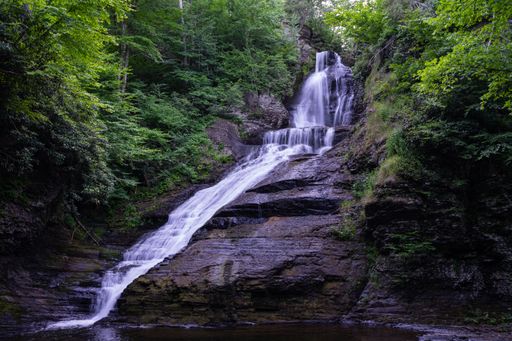 Whispering waterfalls in Northeast Pennsylvania