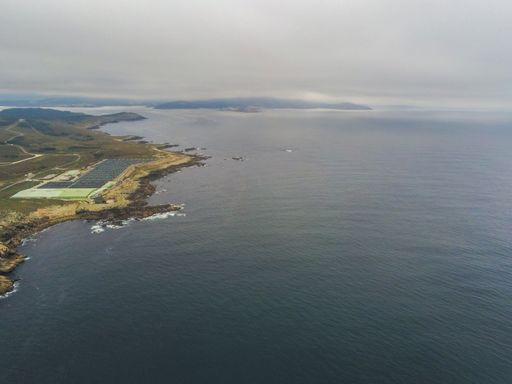 Aerial view  on rocky coast in,Spain. Europe. Drone Photo.