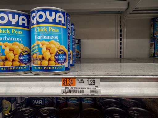 Wantage, NJ / USA - July 21, 2020:  GOYA brand products continue to sell quickly at ACME Markets, Sussex County, NJ, even after recent attempts to boy