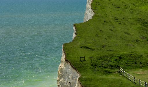 An aerial view of a beautiful sea on a sunny summer day