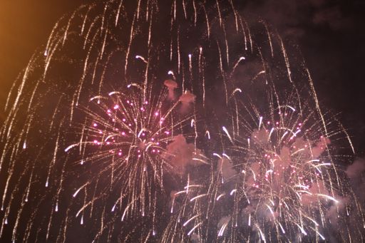 The beautiful fireworks taken in San Francisco at New Year's Eve