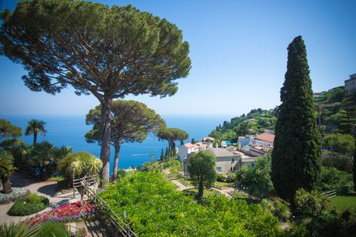 A beautiful landscape of the Revello Italy Amalfi Coast on a sunny day