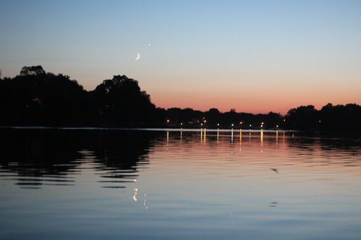 A beautiful lake at twilight taken in Minnesota