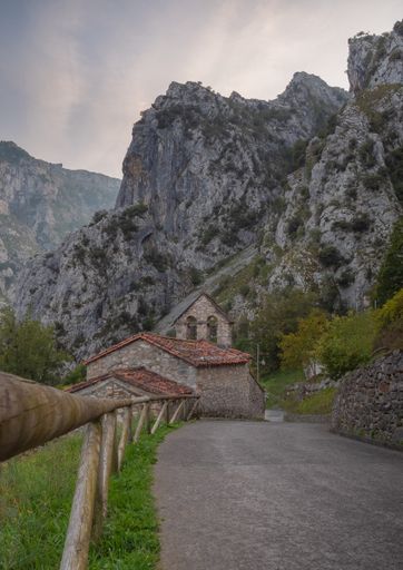 A vertical shot of Picos de Europa National Park in Spain
